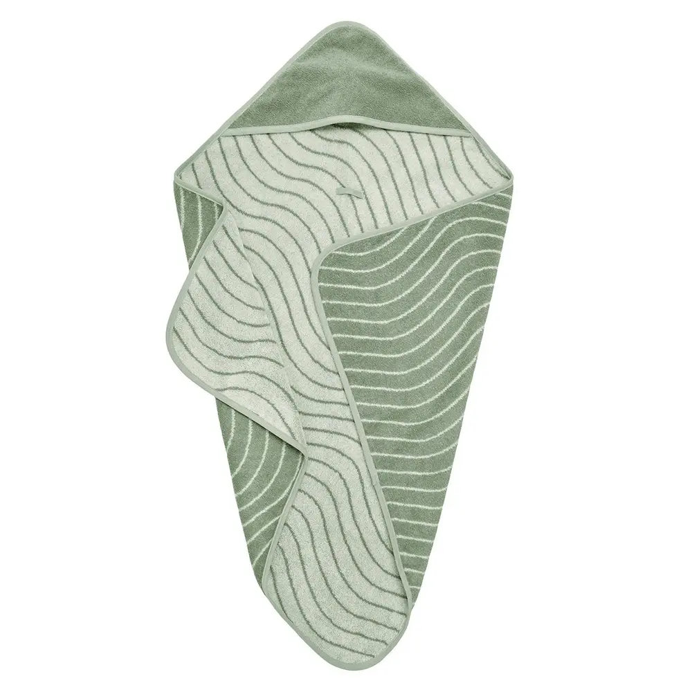 Leander Hoodie Woodland Håndklæde - Sage Green