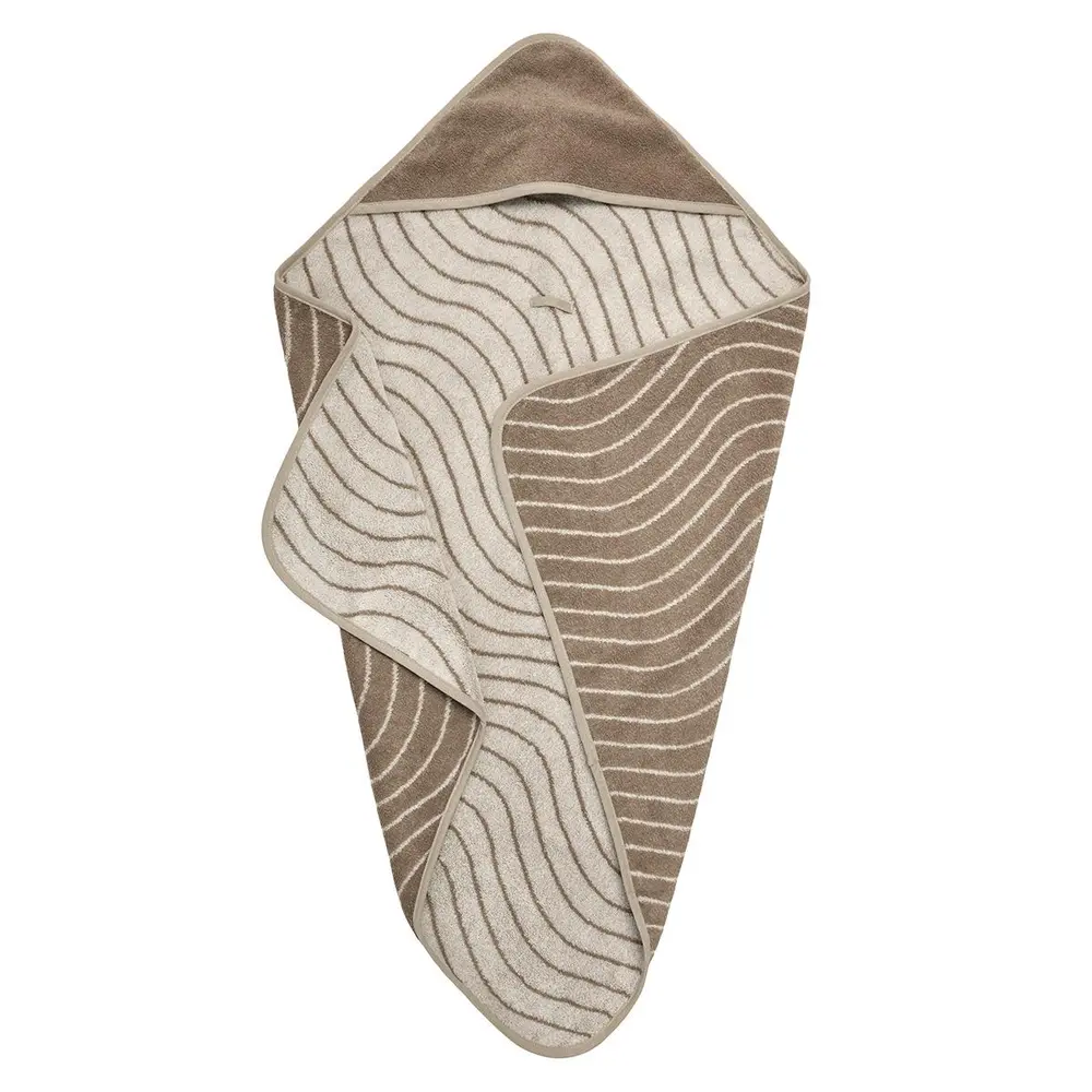 Leander Hoodie Woodland Håndklæde - Cappuccino