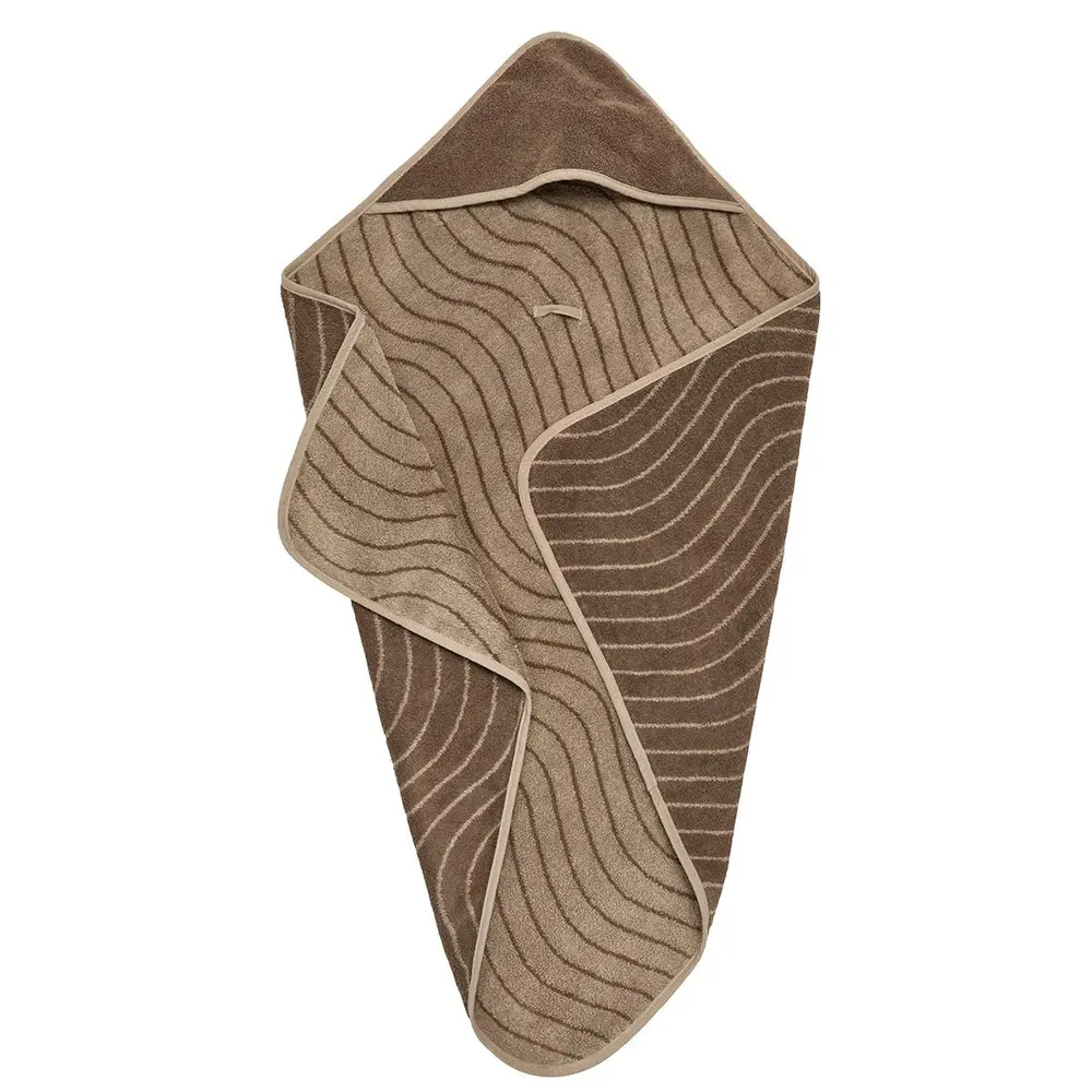 Leander Hoodie Woodland Håndklæde - Mocca