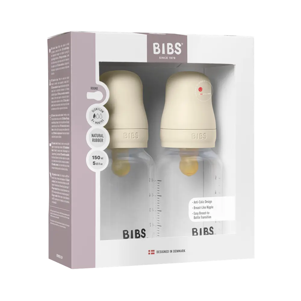 Baby Bottle Latex 2 pack 150 ml Ivory