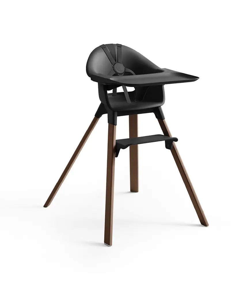 Clikk højstol, warm brown/sort