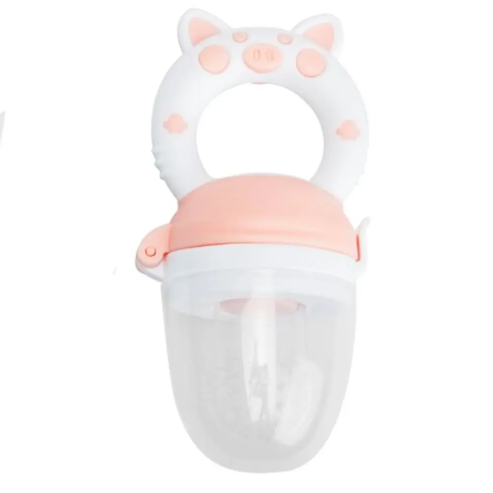 Magni Food Feeder Med Blødt Greb - Rosa