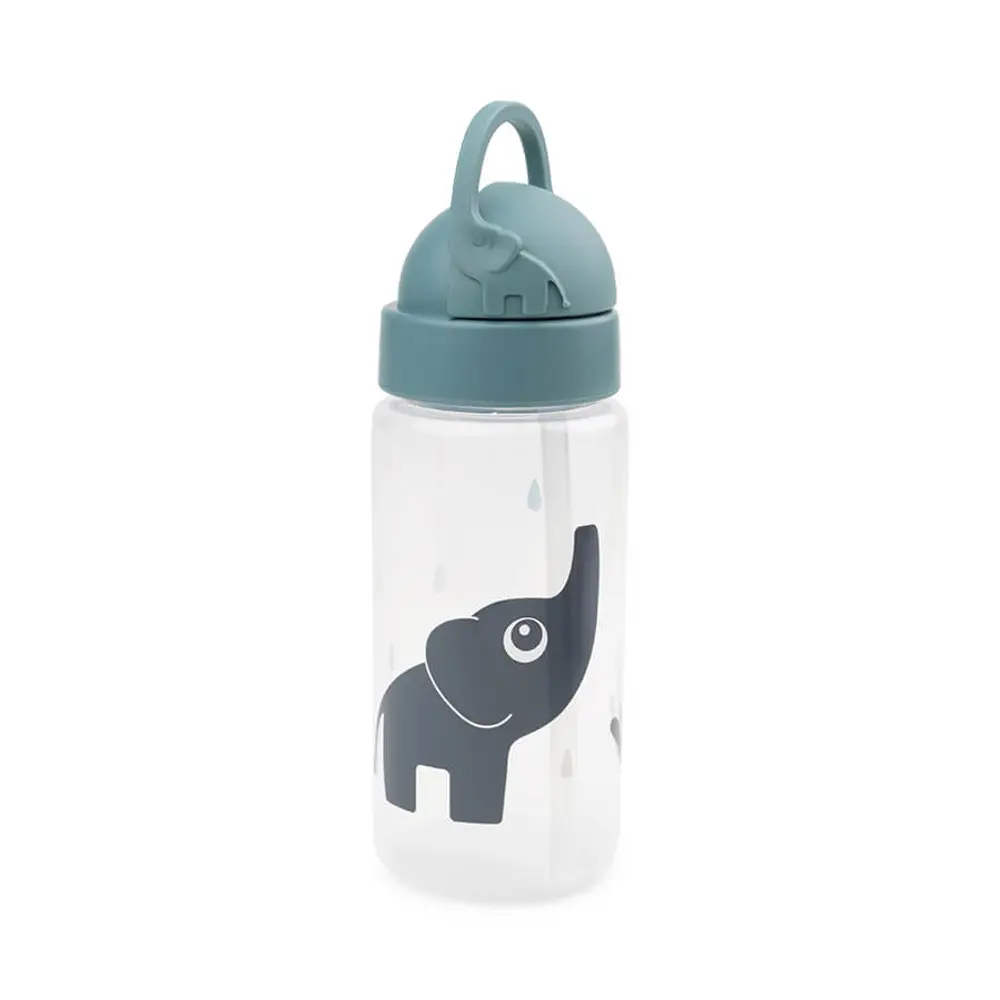 Done By Deer Drikkedunk Med Sugerør 350 ml. - Elphee Blå