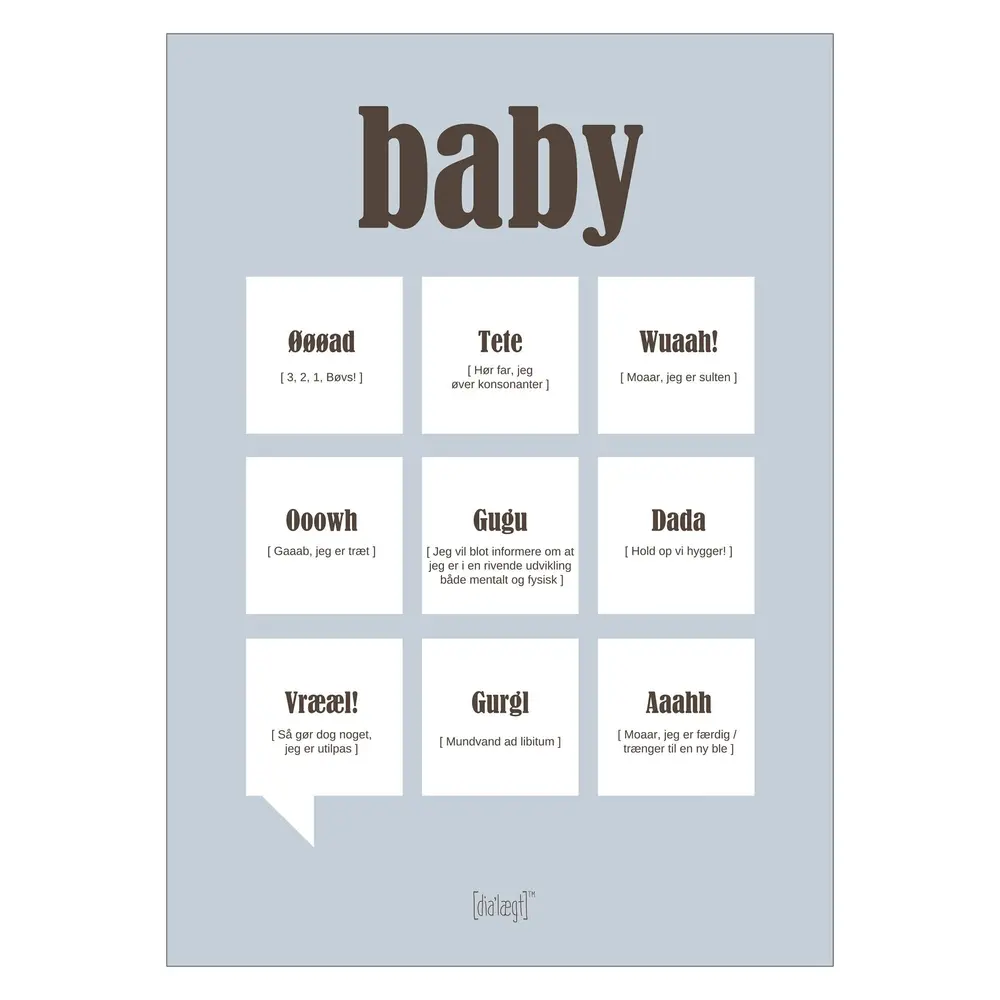 Plakat - Citat Baby A3