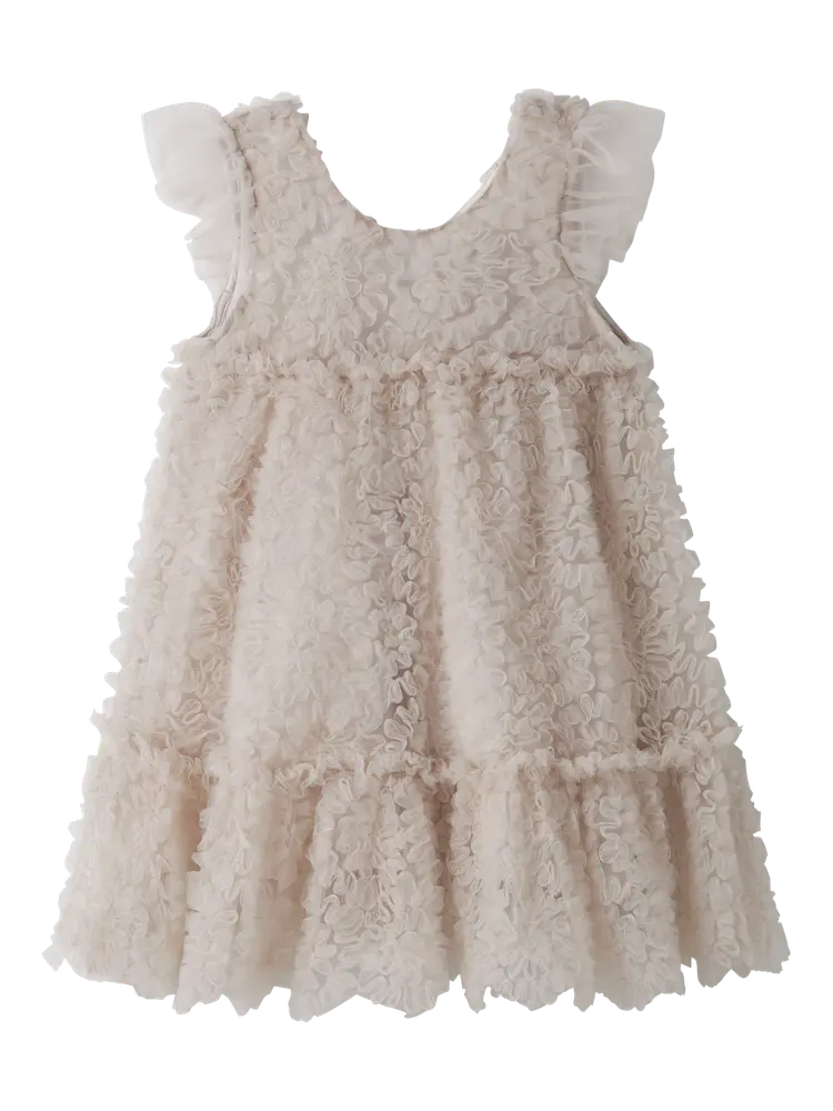 Fauna Tulle Kjole - Pumice Stone - 116