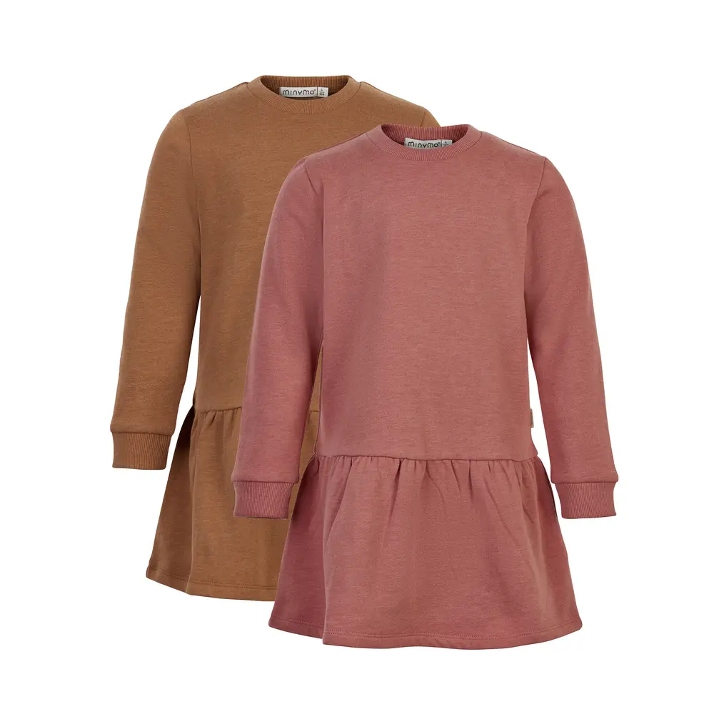 Sweat kjole langærmet 2-pak - 411 - 110