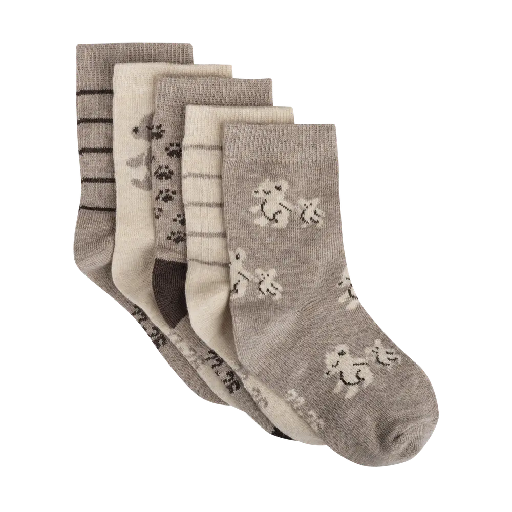 BeKids Strømpe 5-Pak - Brunette - 1518