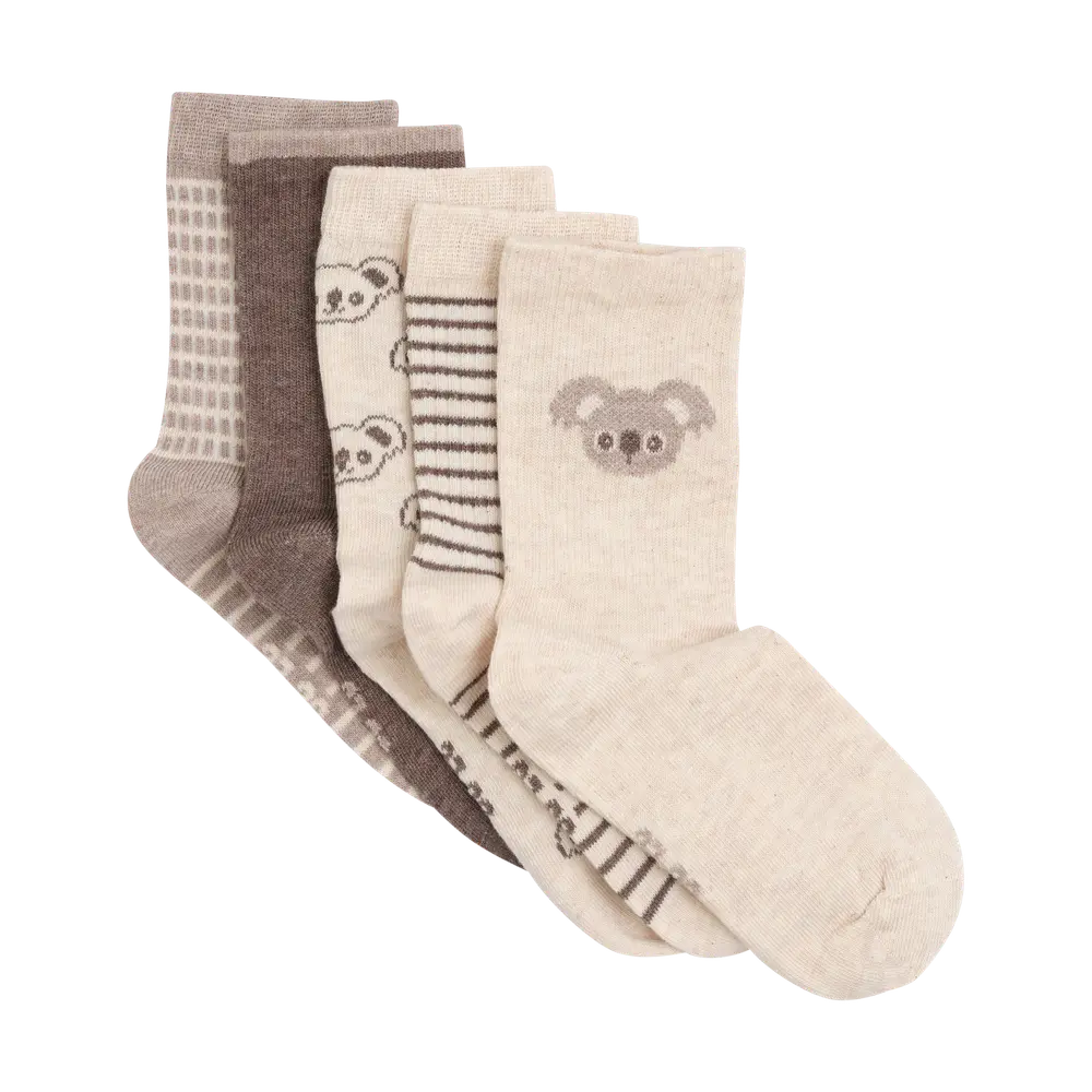 BeKids Strømpe 5-Pak - Chestnut - 1518