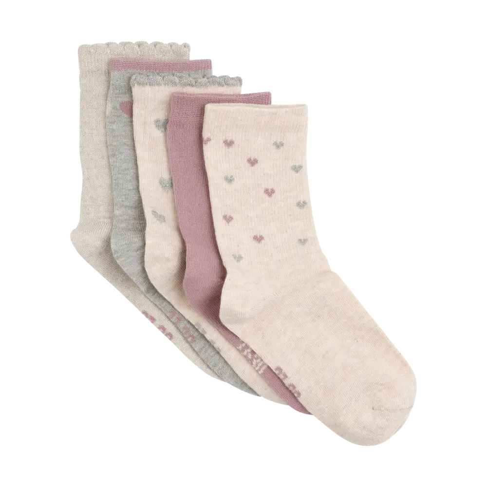 BeKids Strømpe 5-Pak - Rainy Day - 2730
