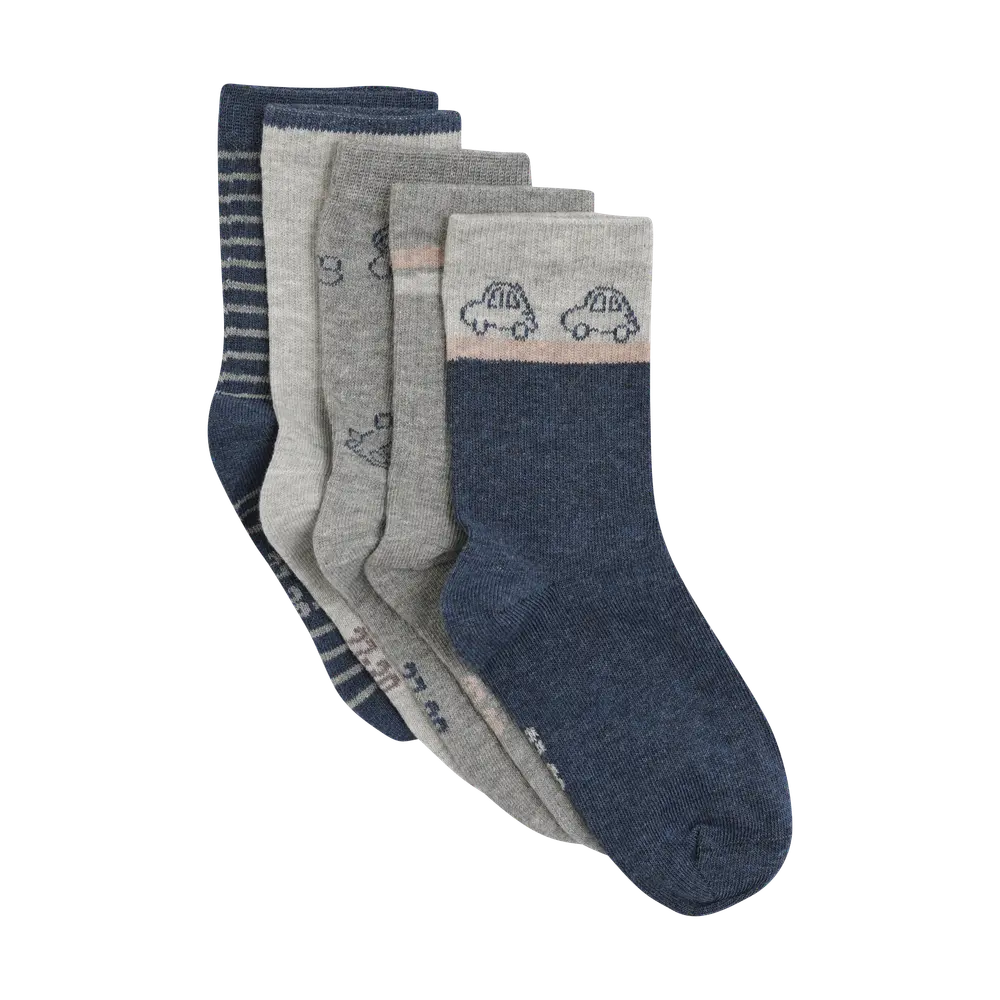 BeKids Strømpe 5-Pak - Blue Nights - 2730