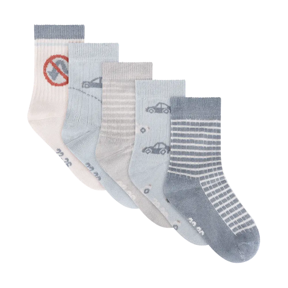 BeKids Strømpe 5-Pak - Ice Flow - 1518