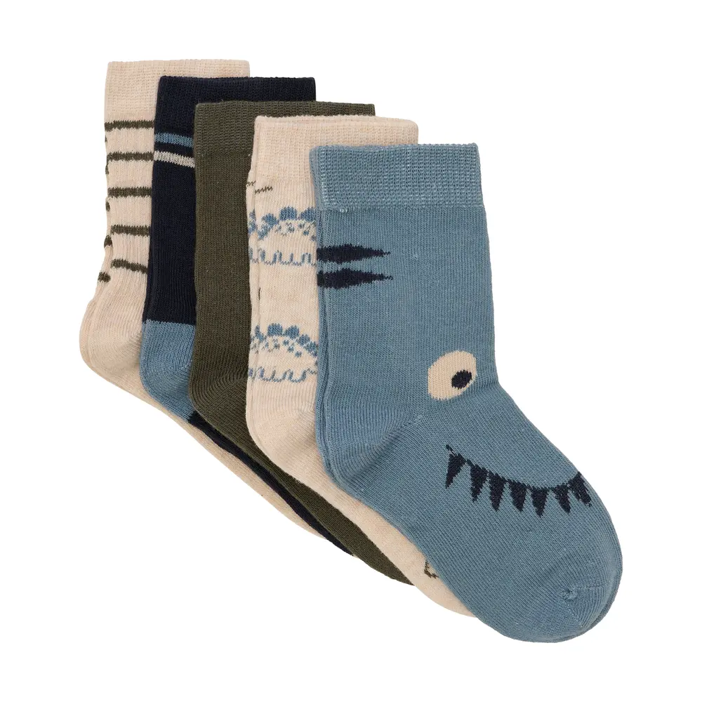 BeKids Strømpe 5-Pak - Tarmac - 2730
