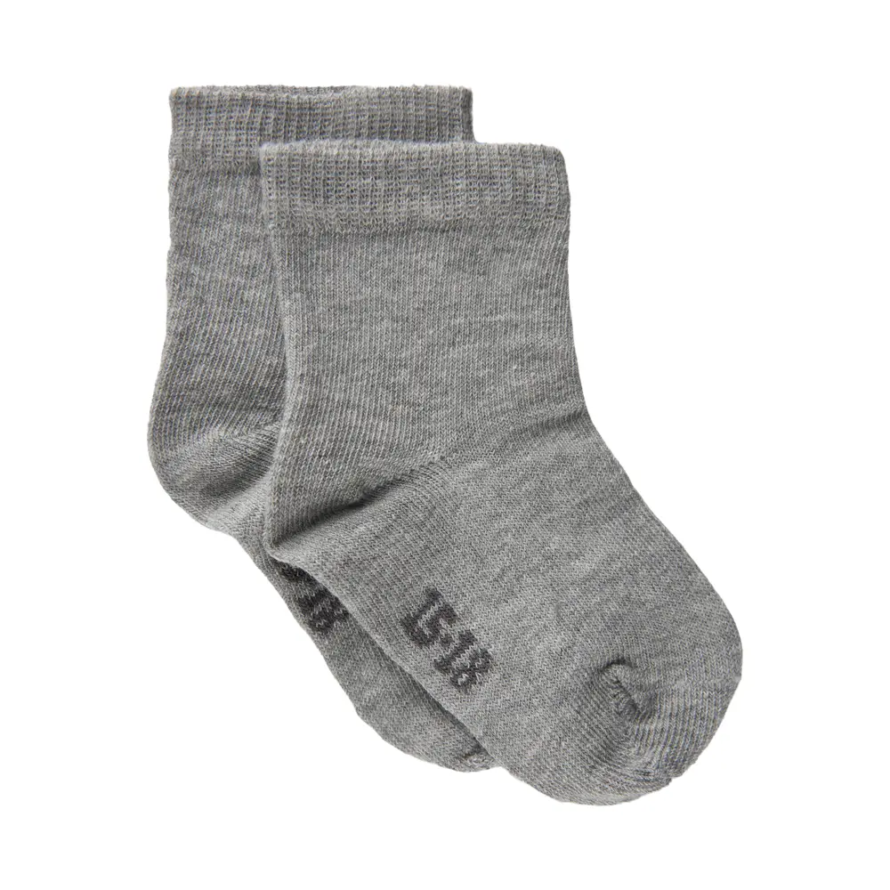 BeKids Strømpe - Light Grey Melange  - 19/22
