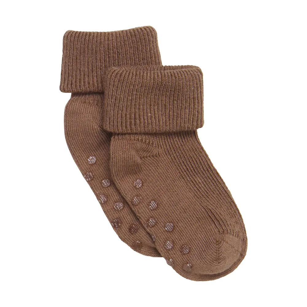 BeKids Ribbede Strømper - Sepia - 19/22