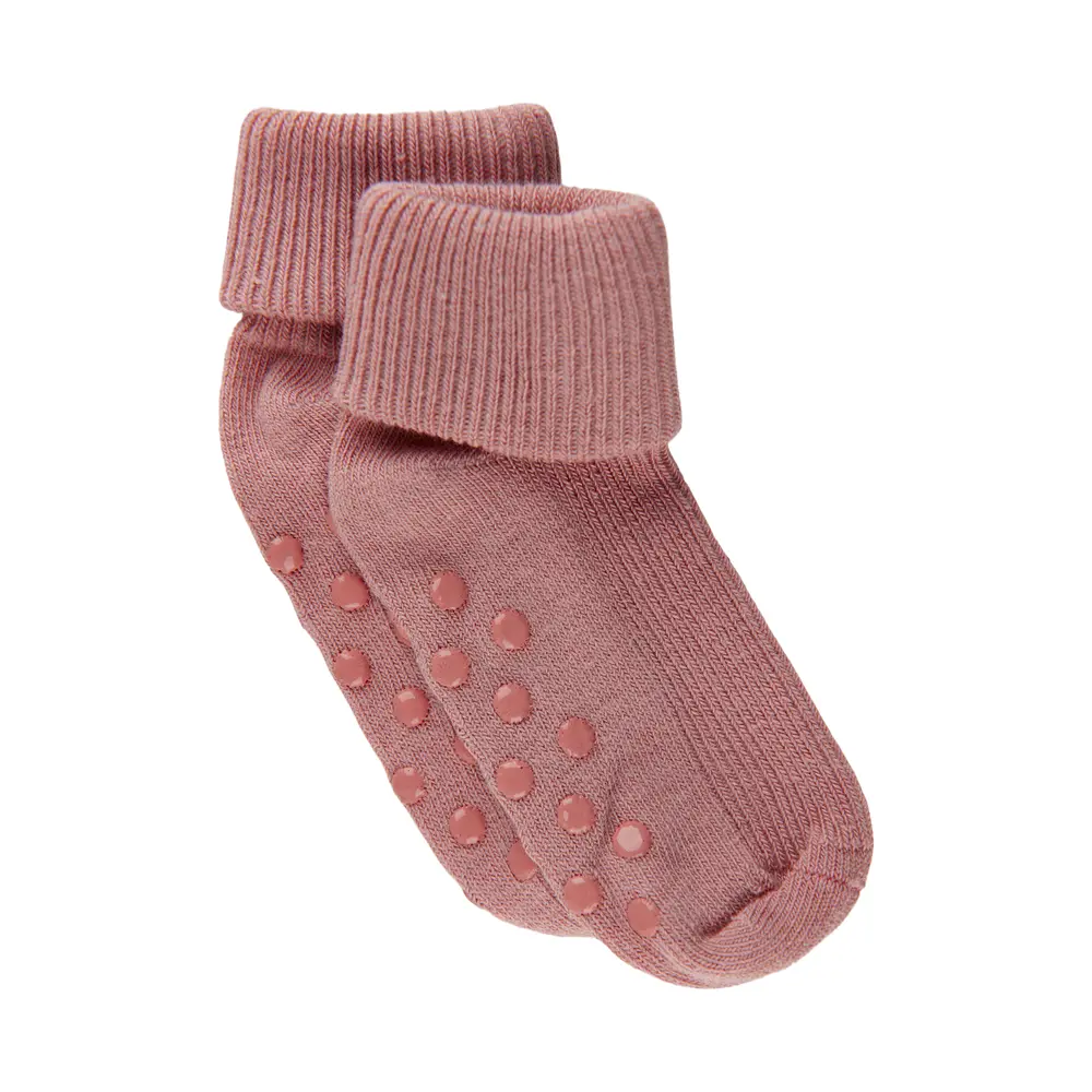 BeKids Ribbede Strømper - Misty Rose - 11/14