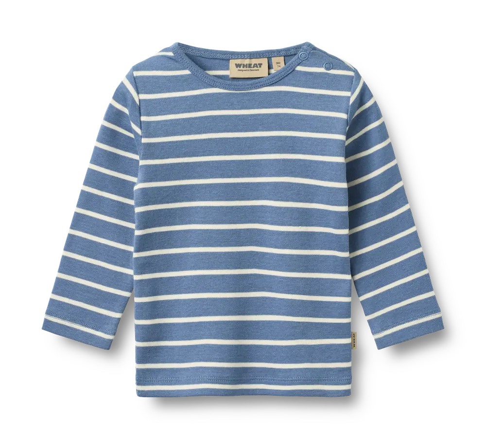 Stig Bluse - Blue Stripe - 80