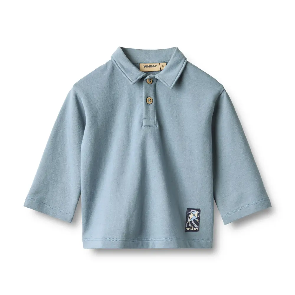 Wheat Vilhelm Sweatshirt - Faded Denim - 74