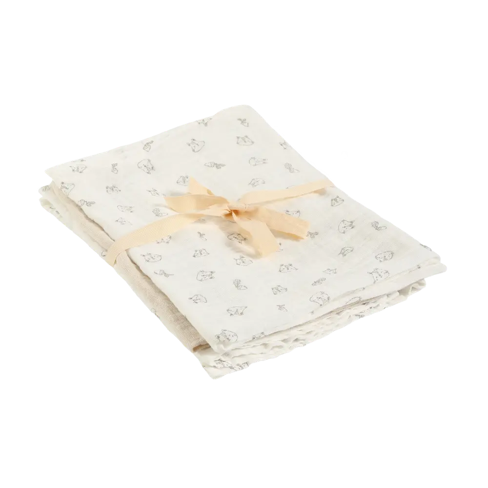 Pippi Stofble 3-pak 65x65 - Rainy Day