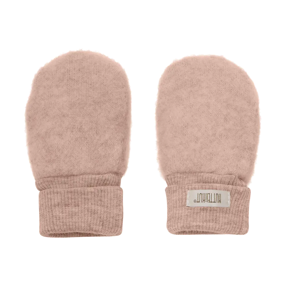 Uld Fleece Vanter - Mahogany Rose - 86/92
