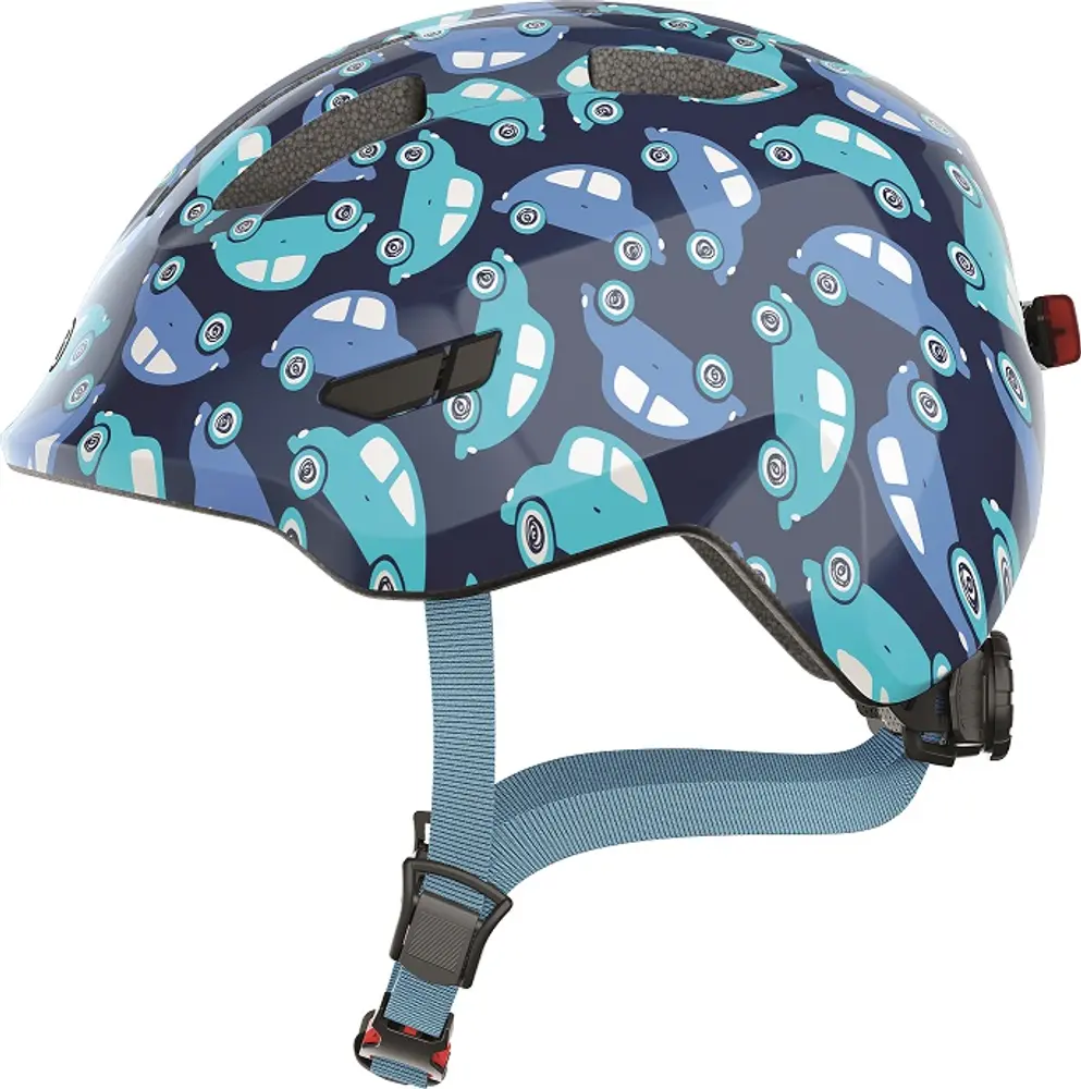 Abus Smiley 3.0 LED Cykelhjelm M - Blue Car