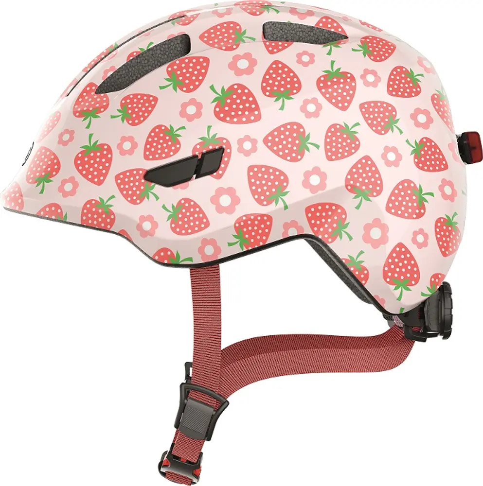 Abus Smiley 3.0 LED Cykelhjelm S - Rose Strawberry