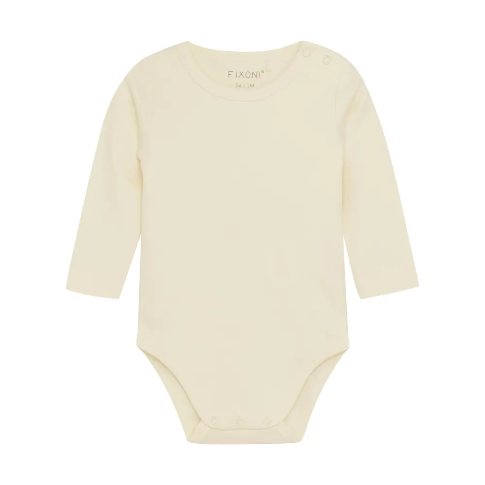 Body langærmet - Buttercream - 92