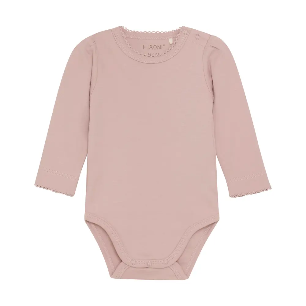 Body langærmet - Shadow gray - 92