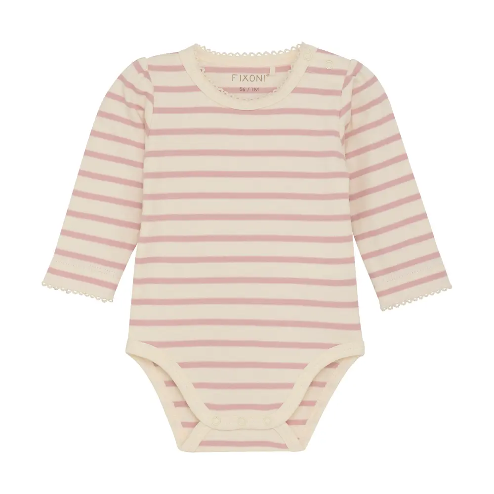Body langærmet - Shadow gray - 92
