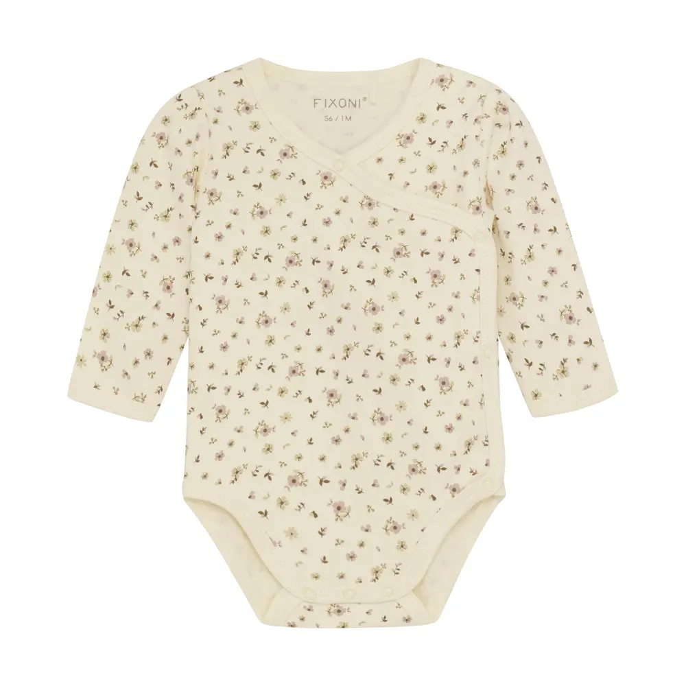 Wrap Body Langærmet - Shadow gray - 50