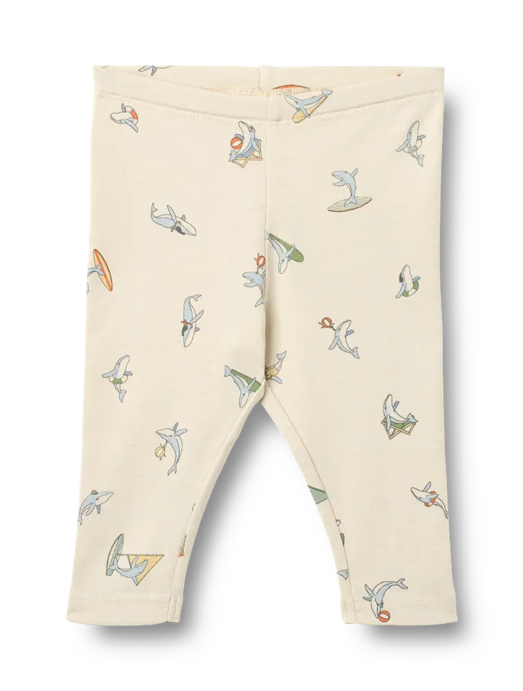 Wheat Silas Leggings - Whale Friends - 56