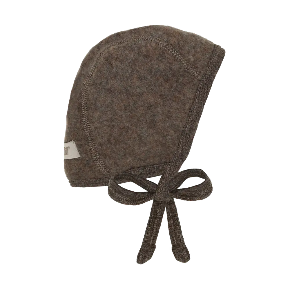 Huttelihut Uld Fleece Hjelm - Brown Melange - 48