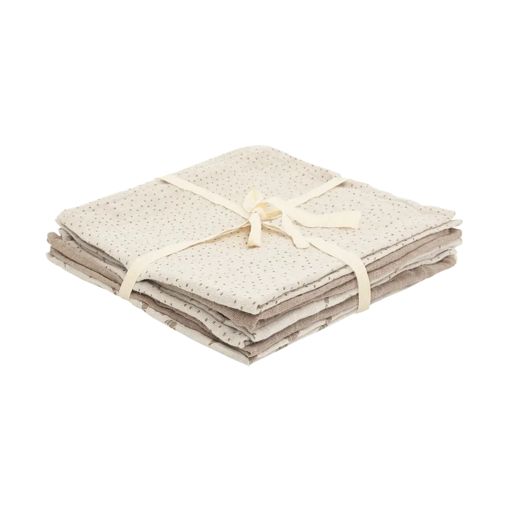 Pippi Stofble 6-pak 65x65 - Silver Lining