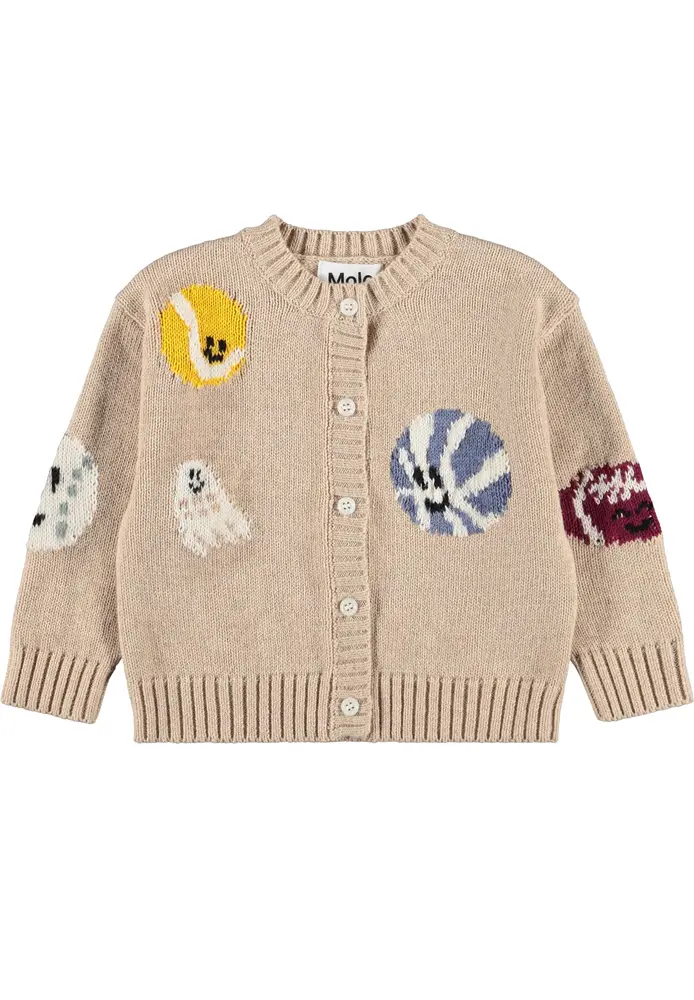 Molo Breeze Cardigan - Fuzz Ball sandy - 86