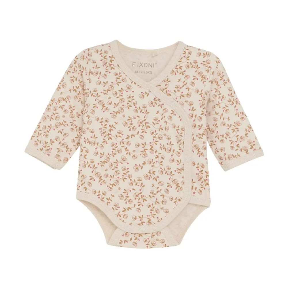 Langærmet Warp Body m. Print - Pale Mauve - 38
