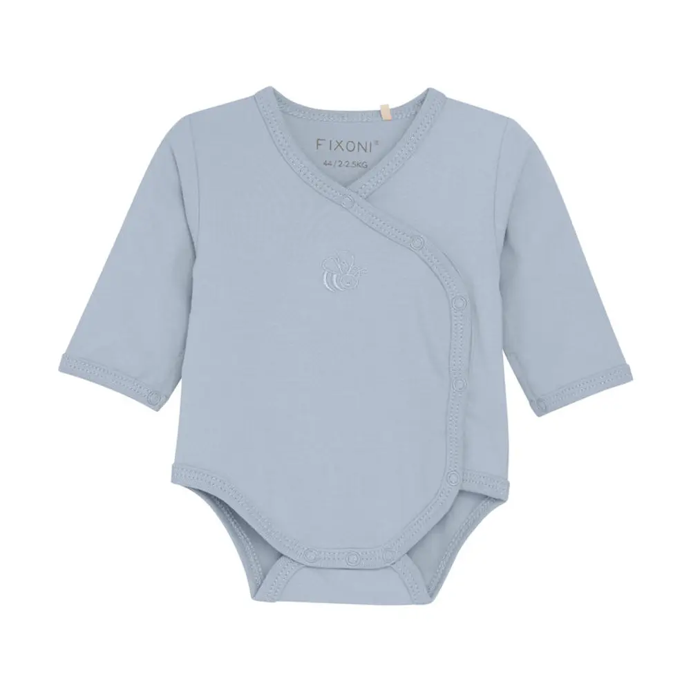 Slå-om Body Langærmet - Zen Blue - 50