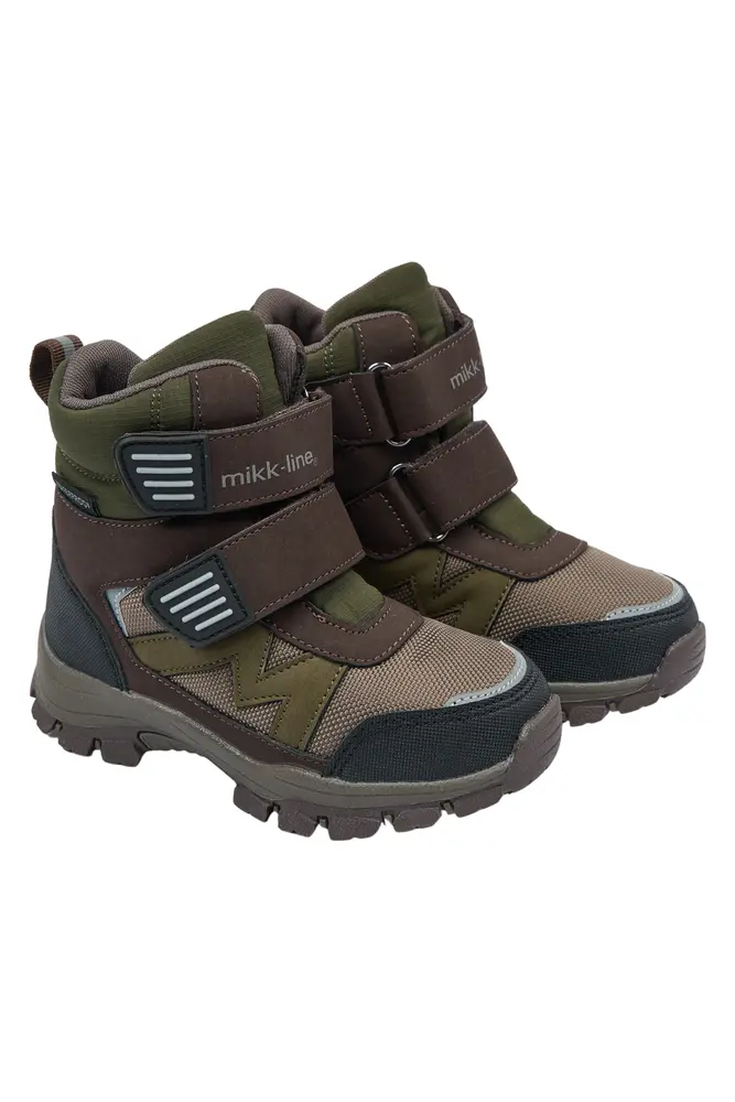 Mikk-Line Vinterstøvle Tex m. Velcro - Kombu Green - 30