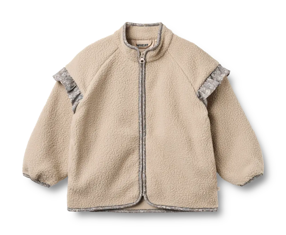 Wheat Ellena Fleece Jakke - Grey Moon - 116
