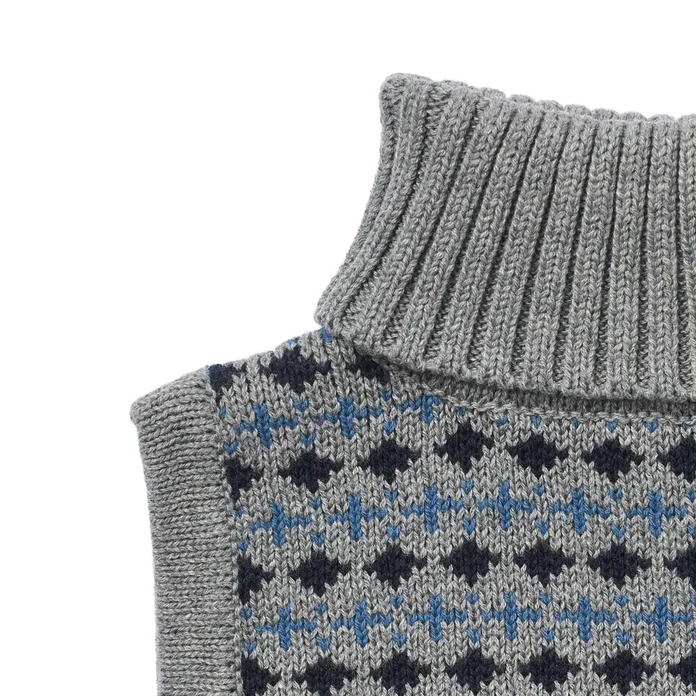 Stoffe Jacquard Halsedisse - Grey melange - ONESIZE