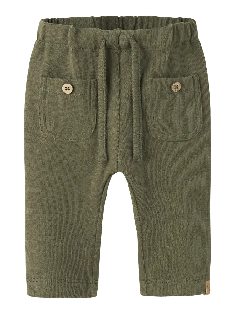 Lil' Atelier Luno Bukser - Winter Moss - 74