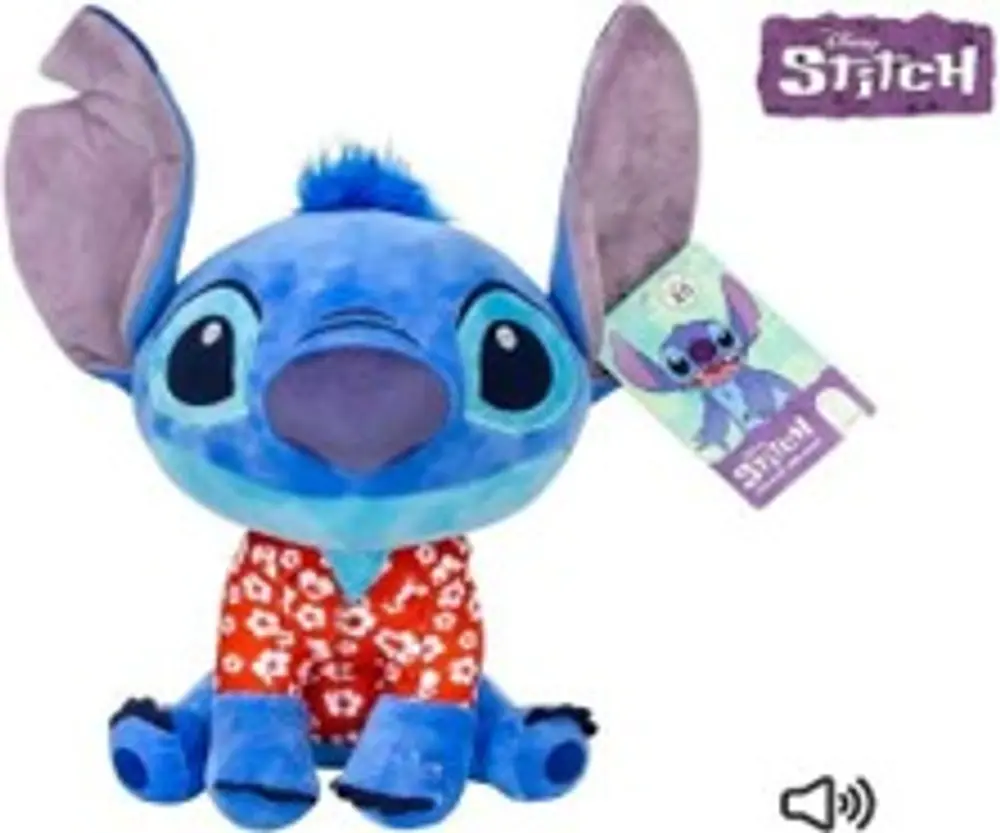 Stitch med hawaii skjorte 30cm