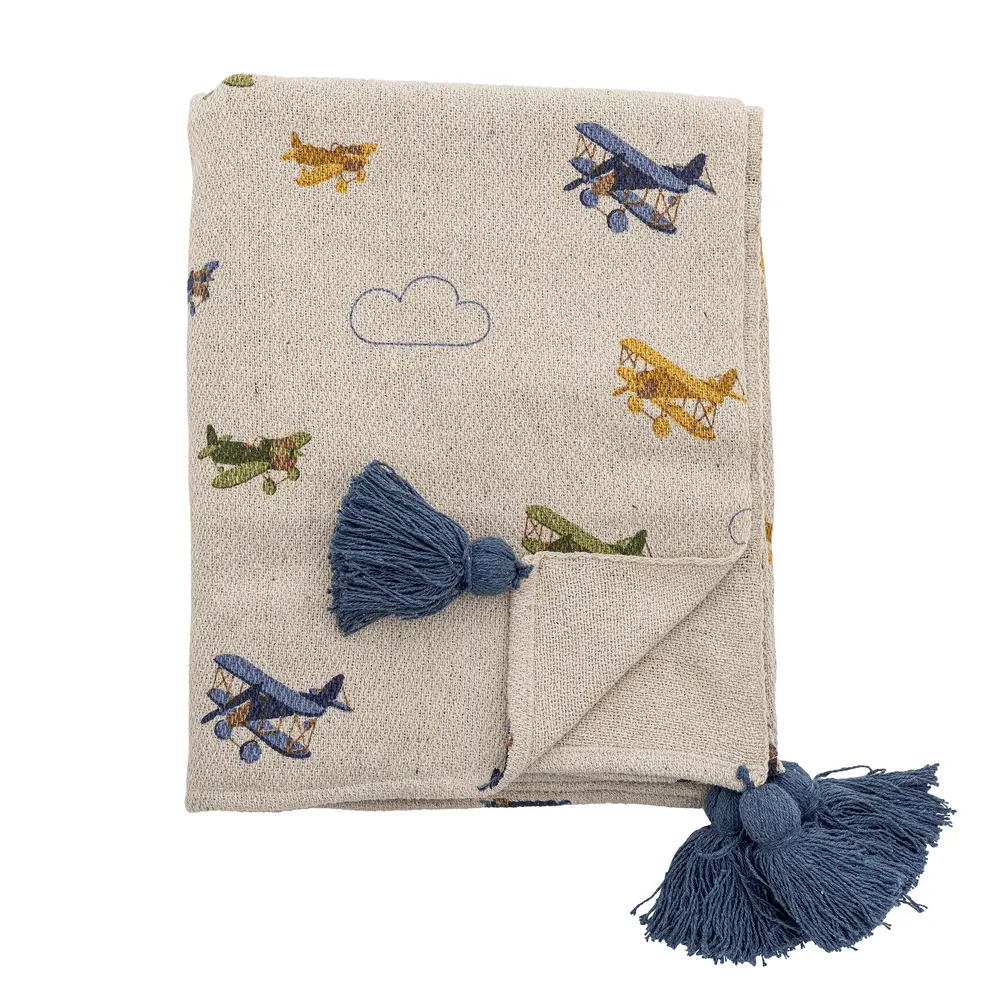 Bloomingville Mini Plaid Plane - Natur