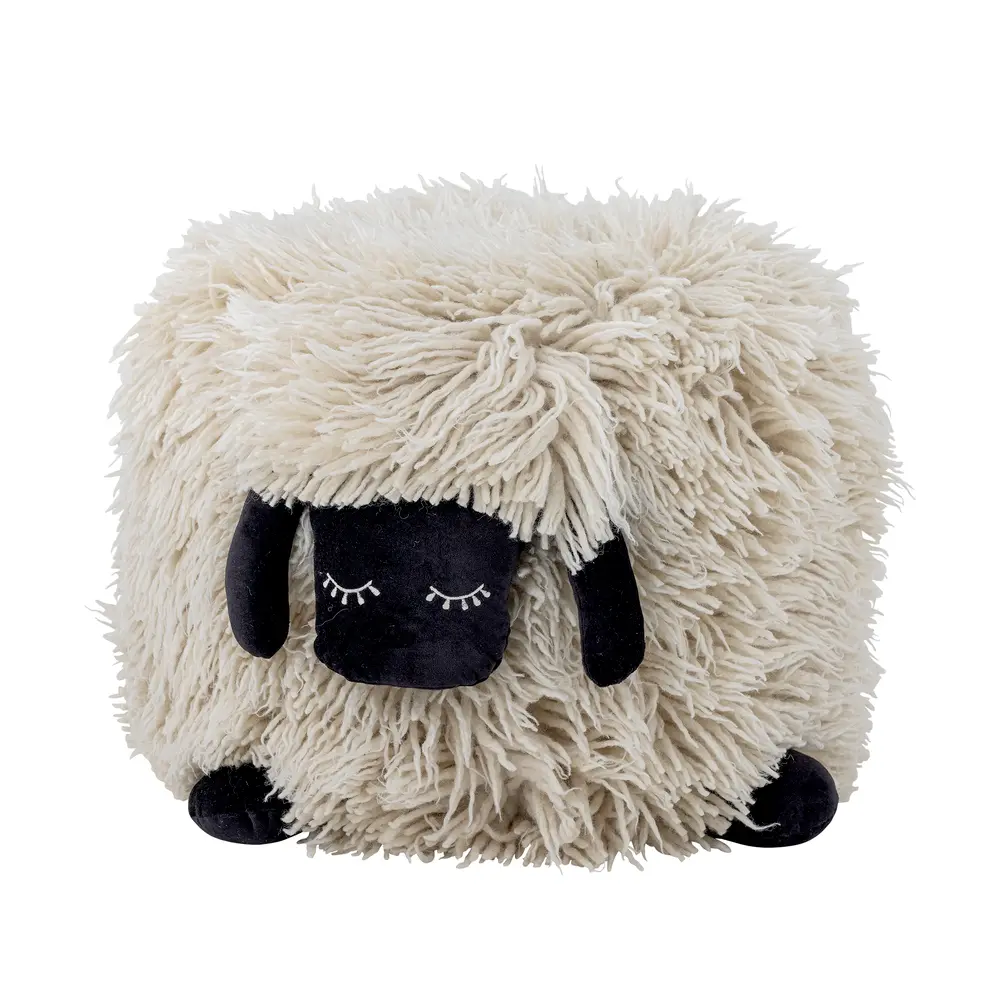 Dolly Puf, Hvid, Uld