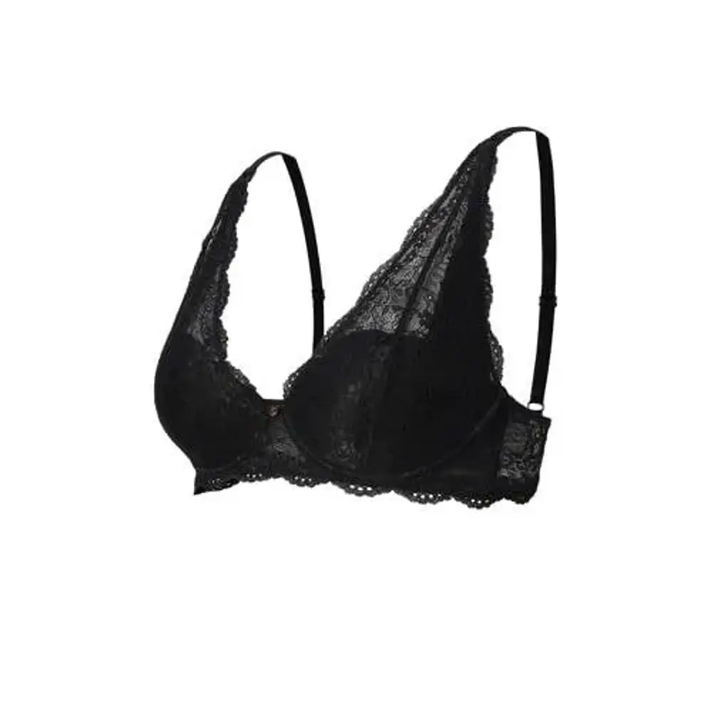 BH m. Bøjle Blonder - Black - C85