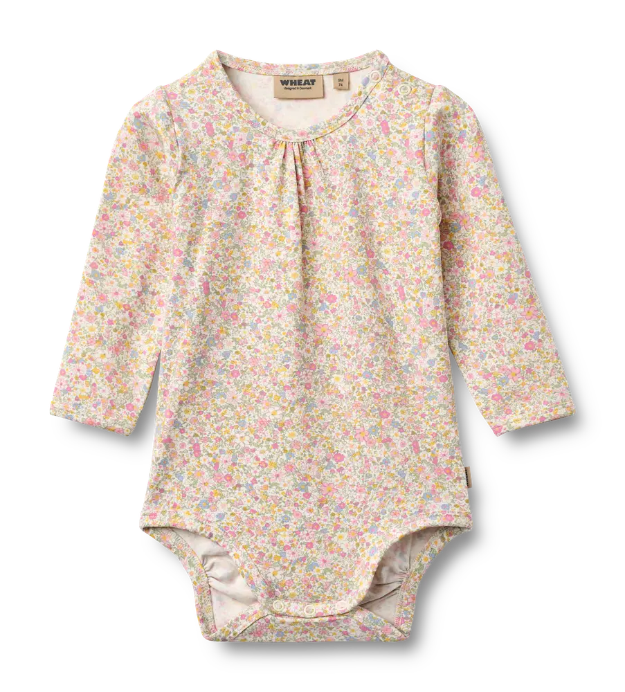 Liv Langærmet Body - Blush Flower Meadow - 68