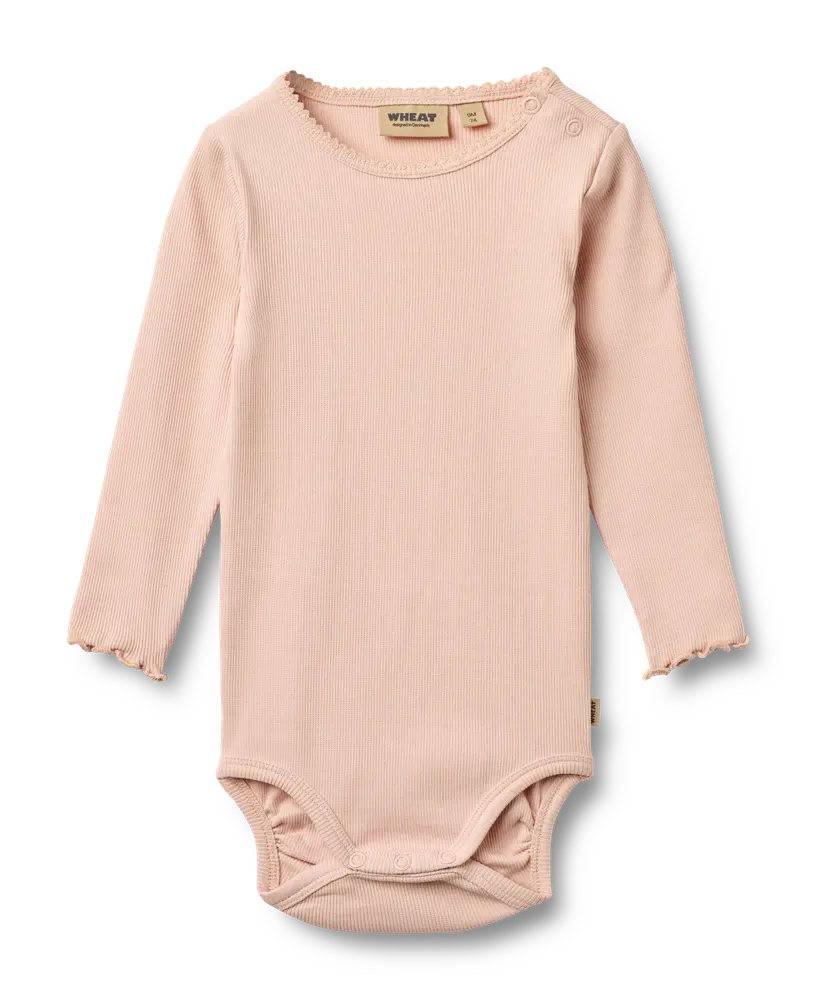 Wheat Regitze Langærmet Rib Body - Powder - 86