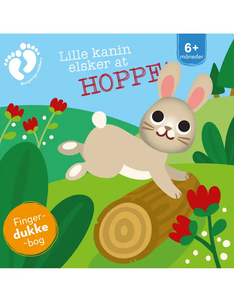 Lille kanin elsker at hoppe - med fingerdukke