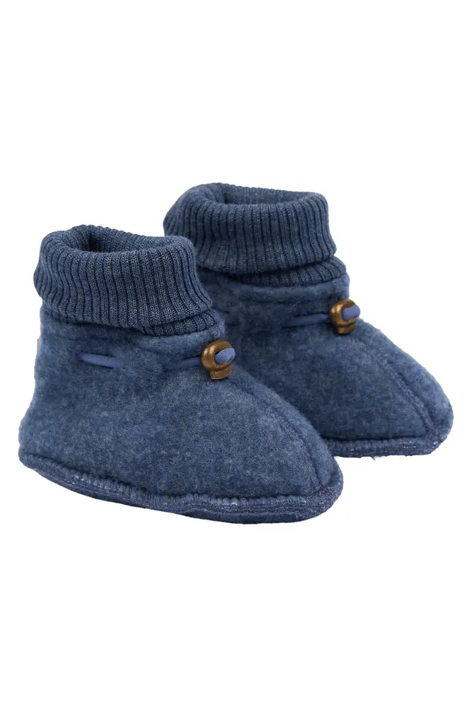 Mikk-Line Uld Futter - Blue Melange - 86/92