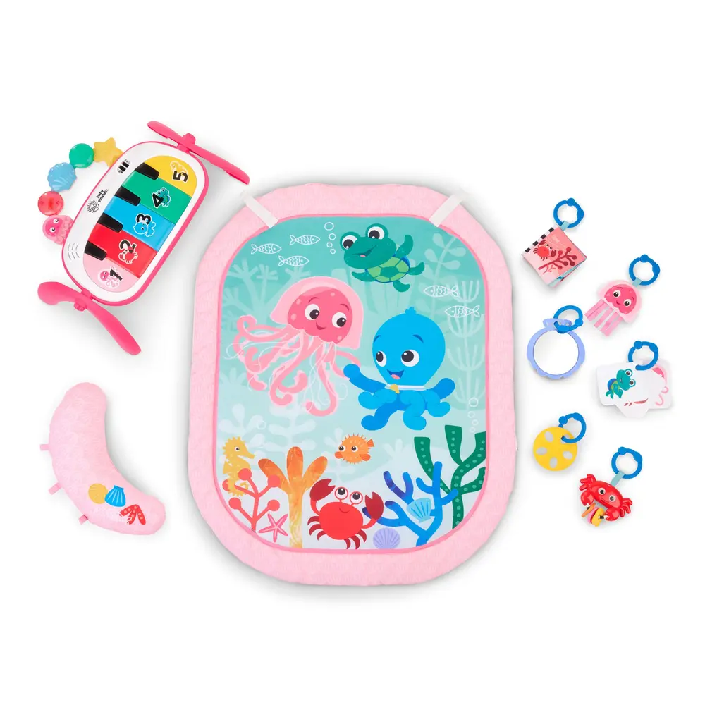4-in-1  Jellyfish Jamboree aktivitetstæppe med lyd