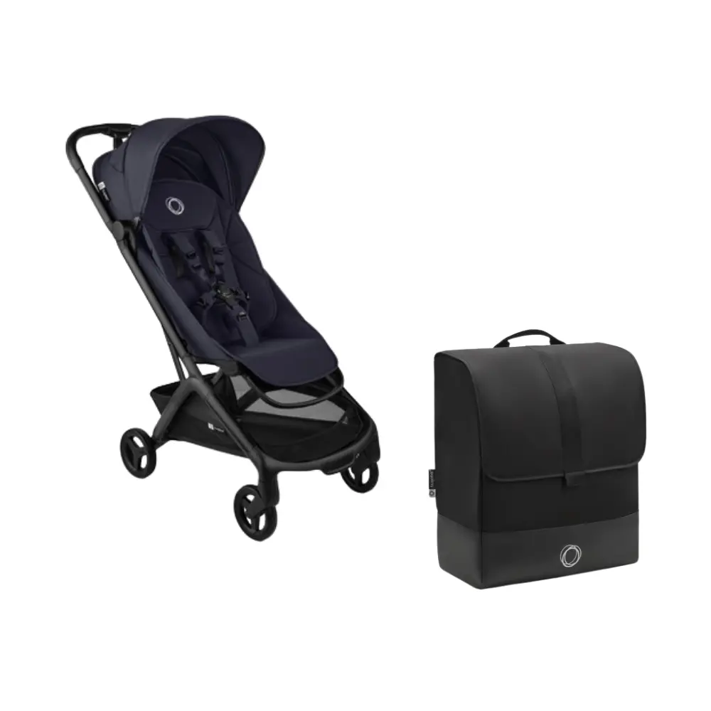 Bugaboo Butterfly 2 Klapvogn Inkl. Transporttaske - Black/Deep Indigo