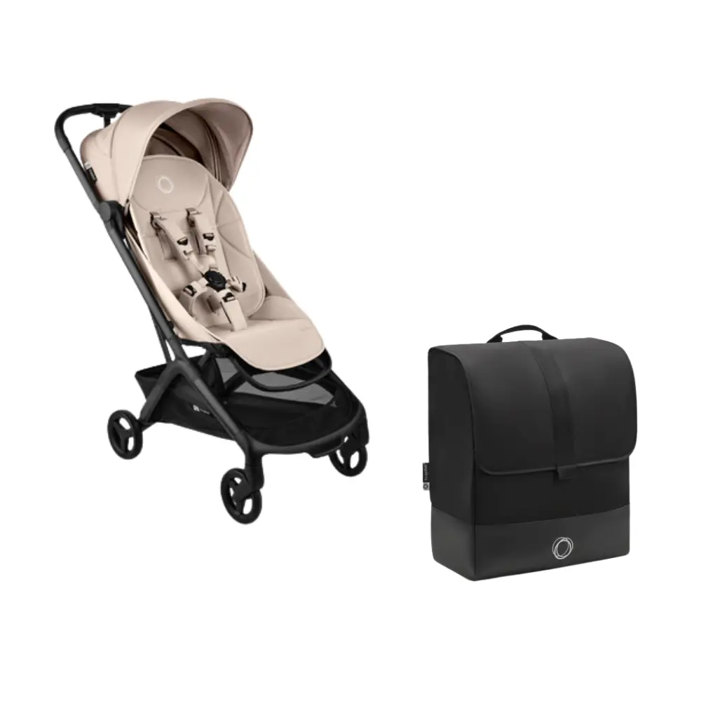 Bugaboo Butterfly 2 Klapvogn Inkl. Transporttaske - Black/Desert Taupe